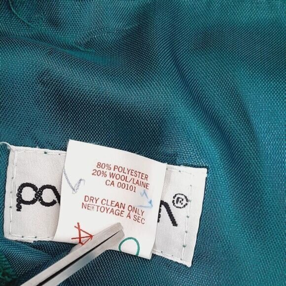 Vintage PANTMAN Pleated Front Long Midi Skirt Green Sz M - Picture 13 of 14